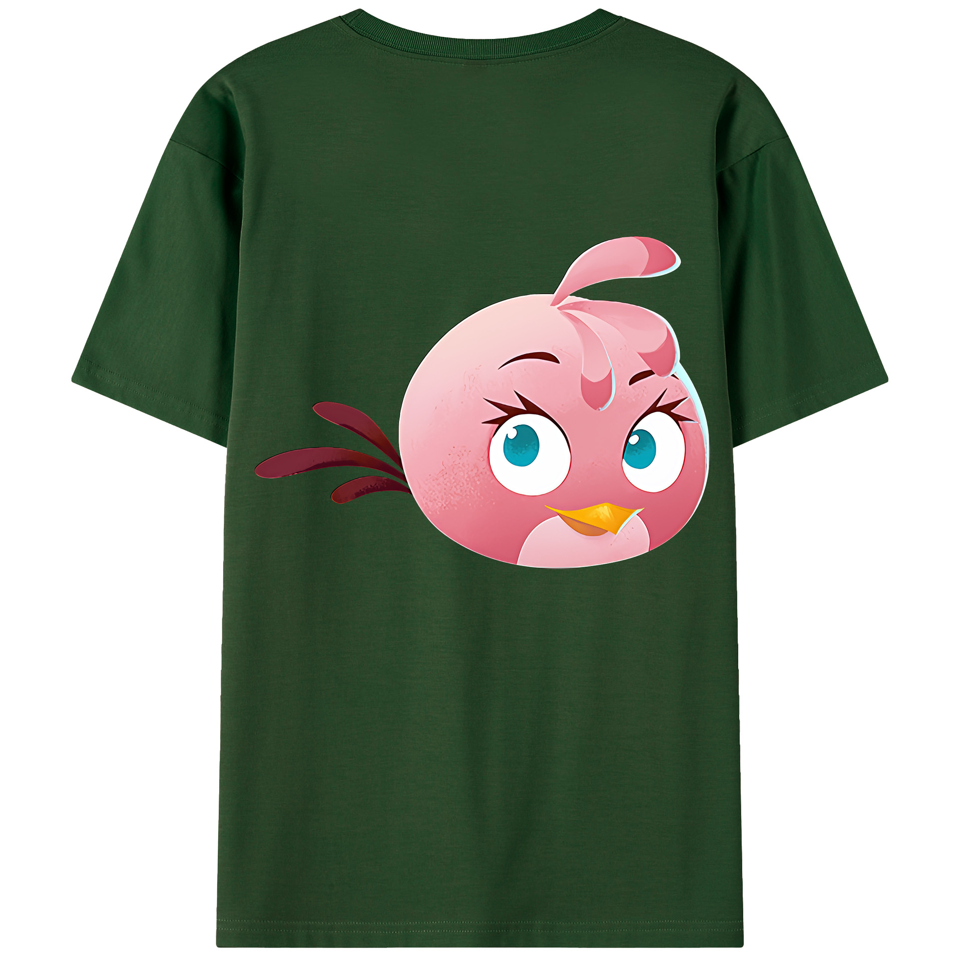 （画像用） Angry Birds アングリーバード 綿100％半袖Tシャツ（背面プリント）